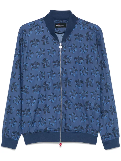 бомбер с цветочным принтом
