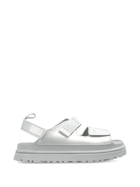 GoldenGlow touch-strap sandals