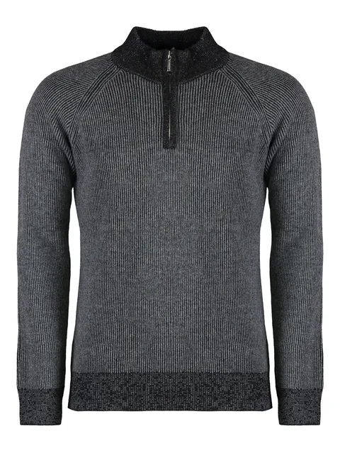 rib-knit sweater