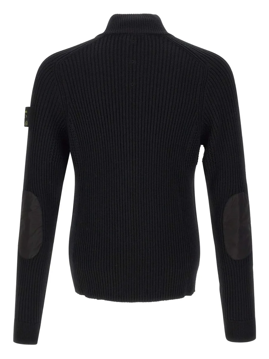 ribbed-knit zip-up cardigan 3