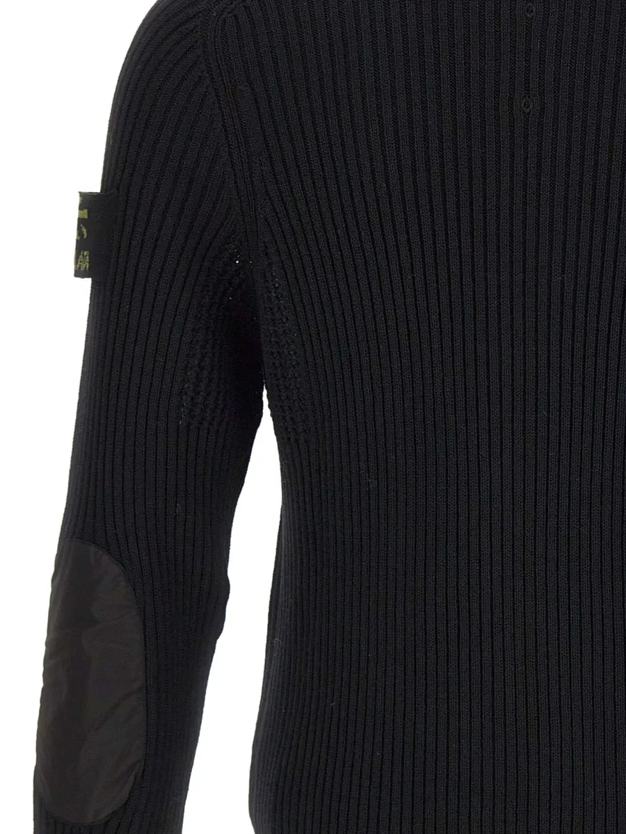ribbed-knit zip-up cardigan 9