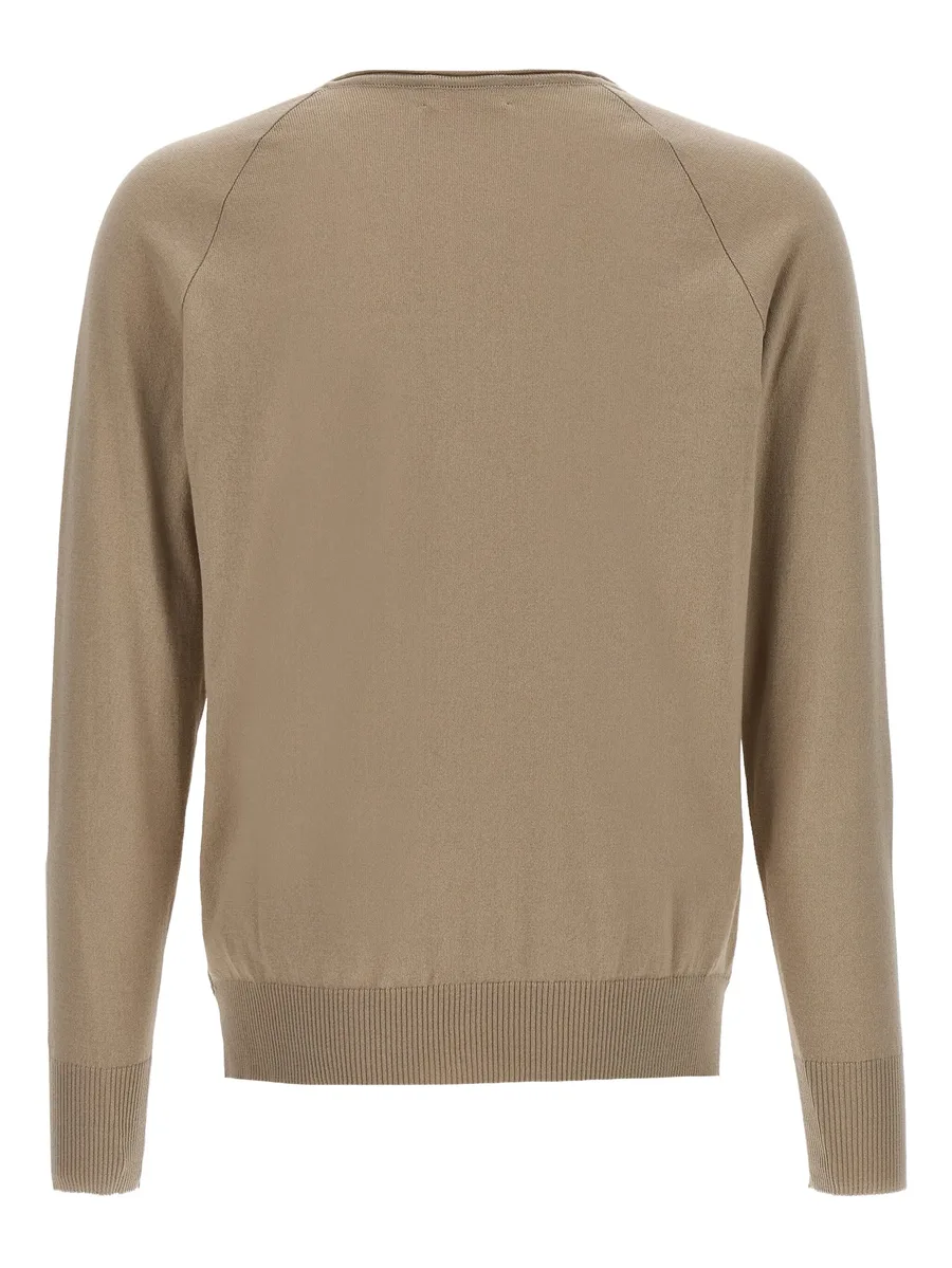 V-neck raglan-sleeve sweater 4