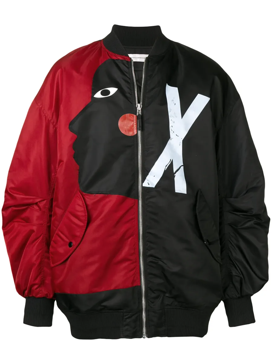 contrasting face bomber jacket 2