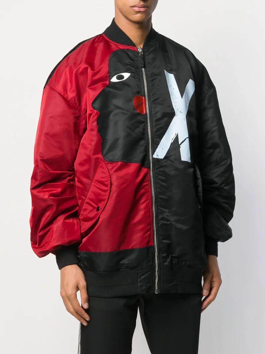 contrasting face bomber jacket 5