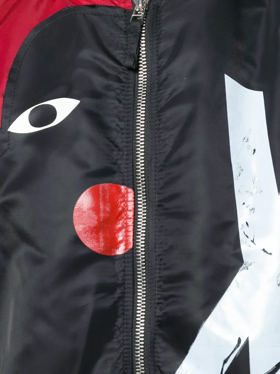contrasting face bomber jacket 9