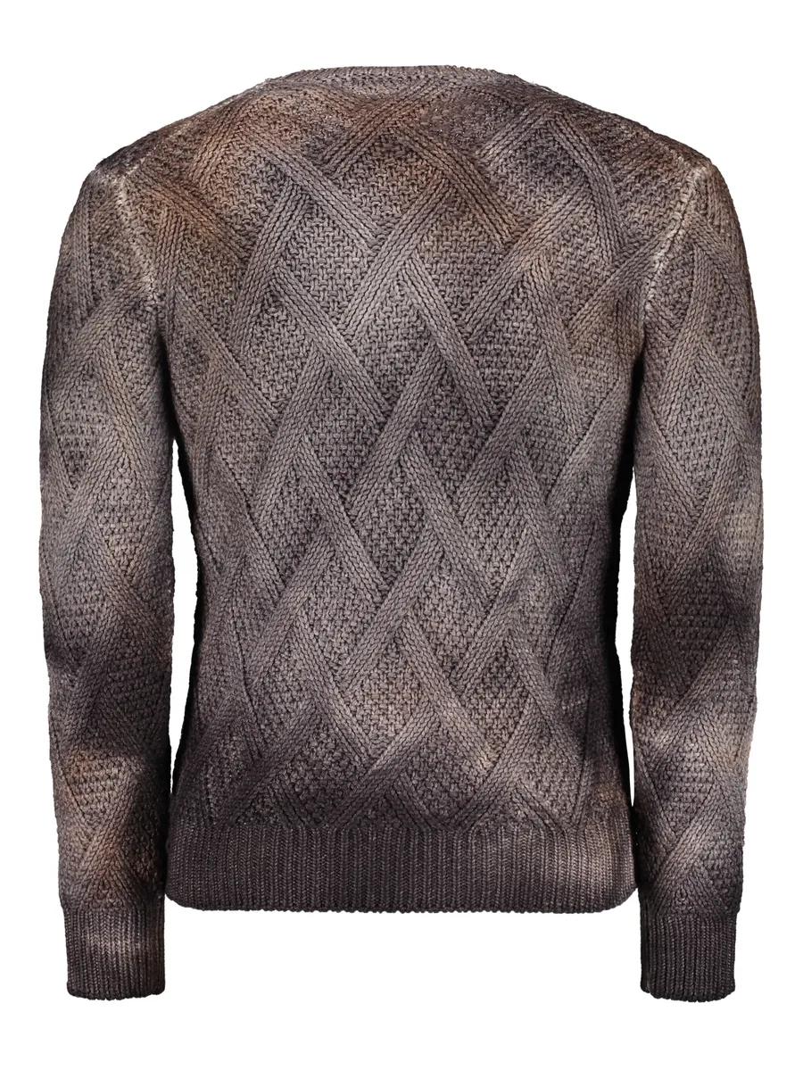 tie-dye effect long-sleeve sweater 4