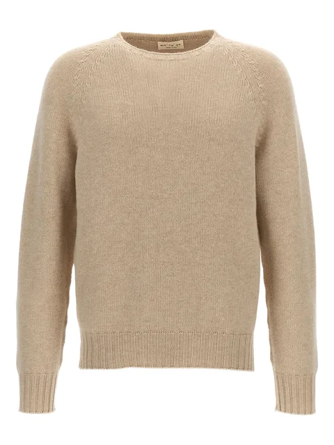 raglan-sleeve wool sweater