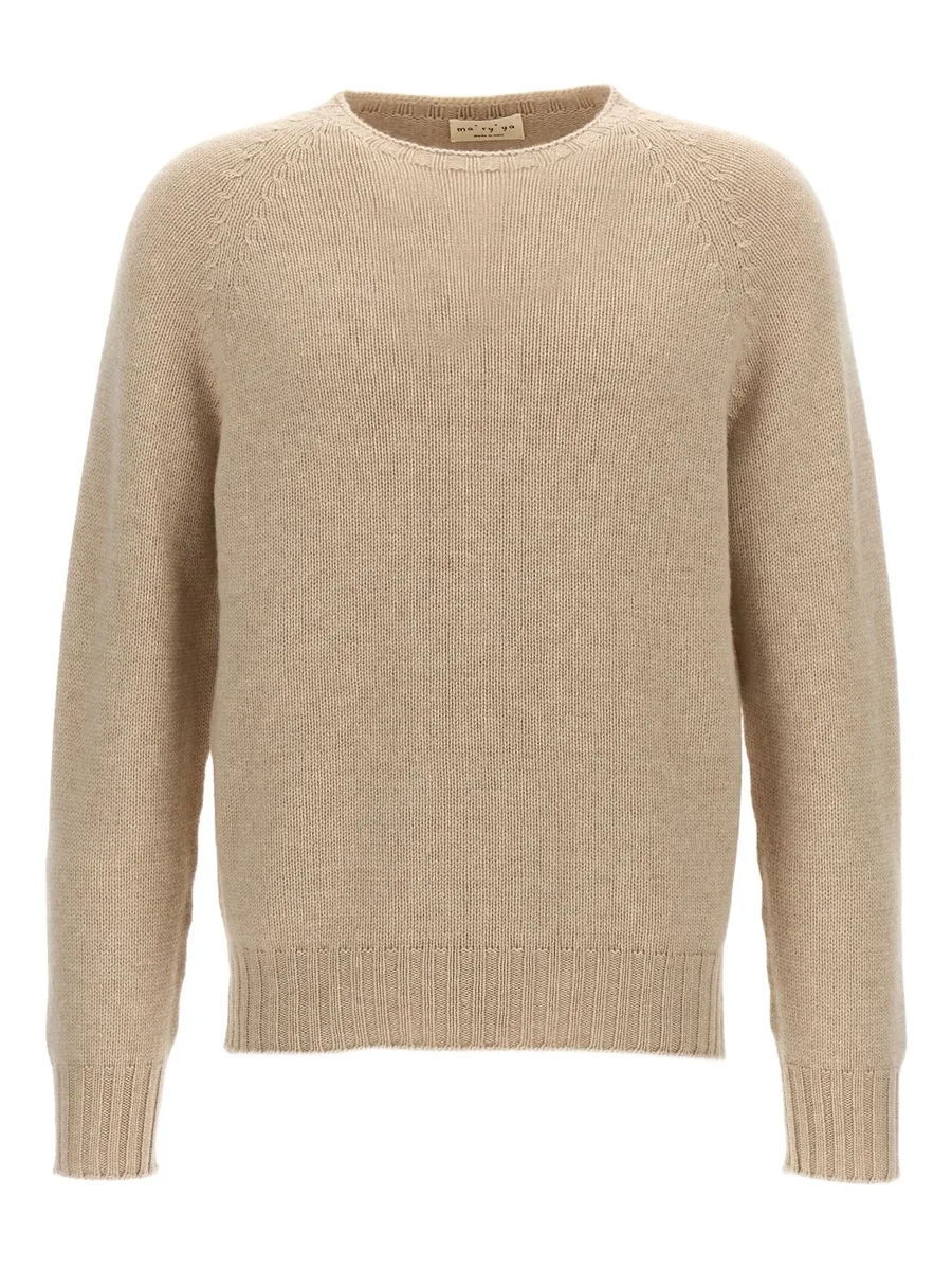 raglan-sleeve wool sweater 2