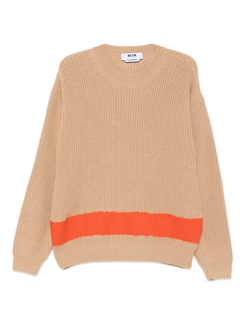 stripe-detail jumper