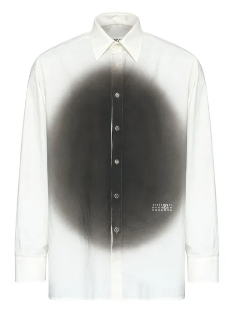 рубашка с длинными рукавами и принтом