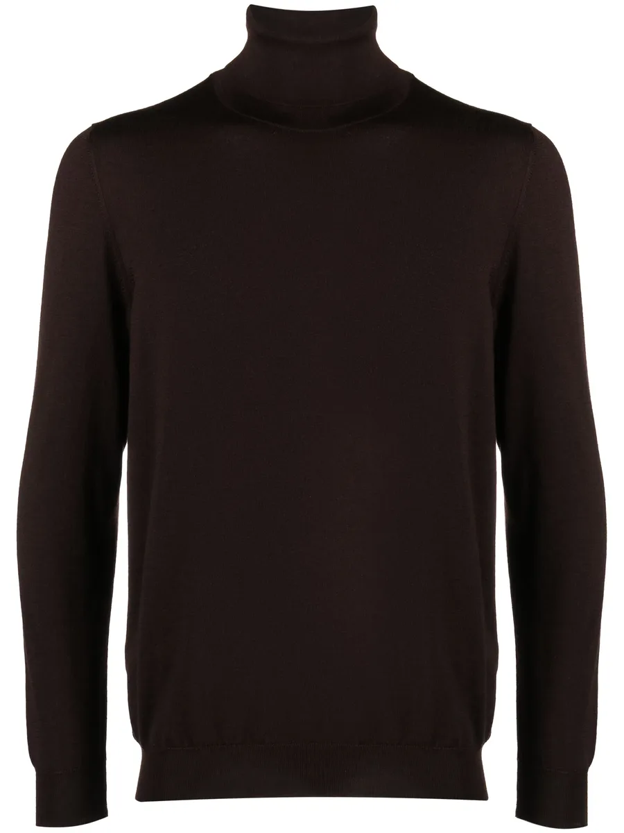 roll-neck fine-knit jumper 2