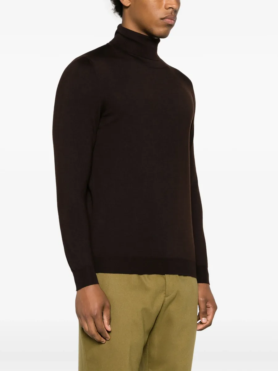 roll-neck fine-knit jumper 5