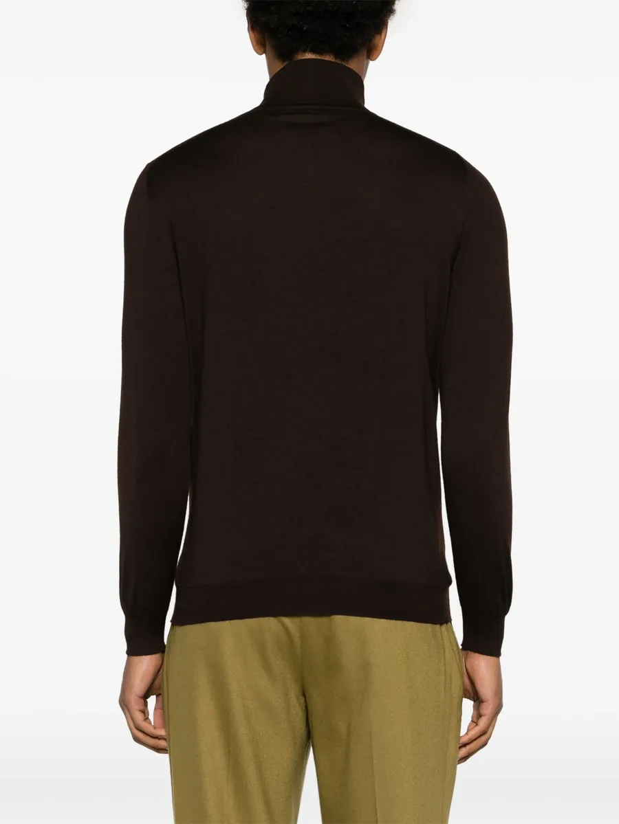 roll-neck fine-knit jumper 8