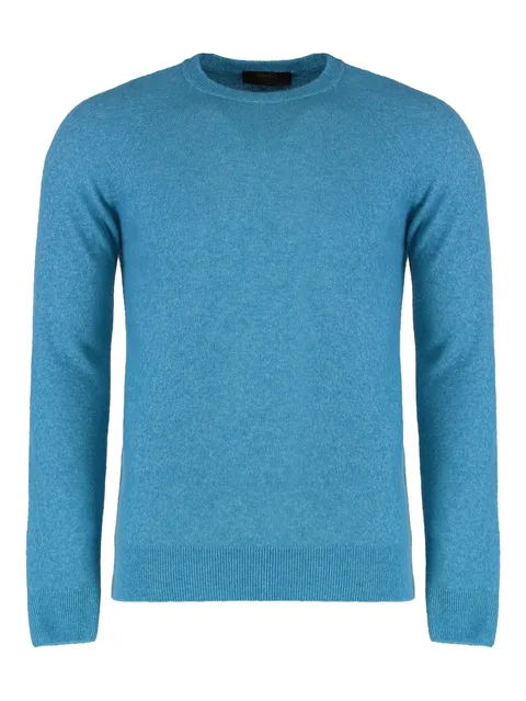 ribbed crew-neck sweater