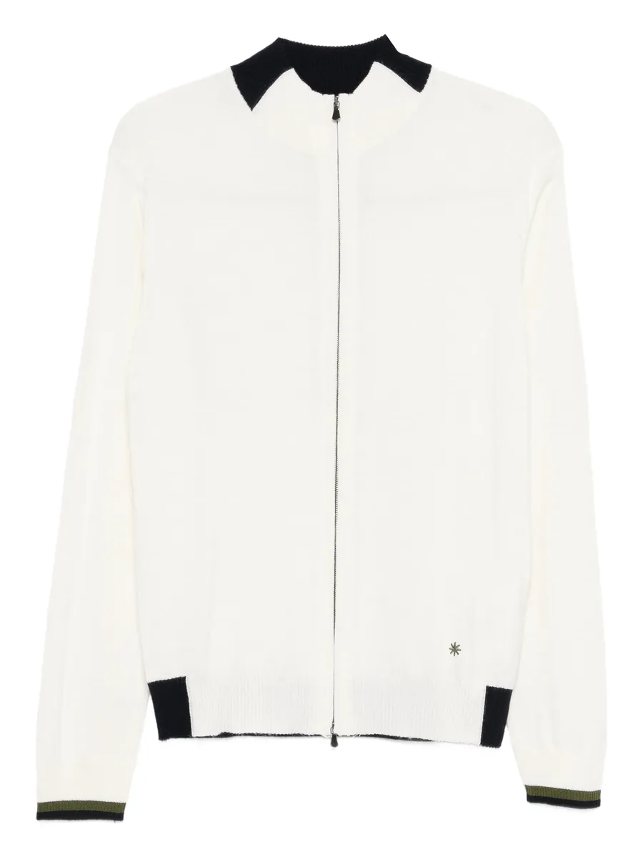 zip detail cardigan 2
