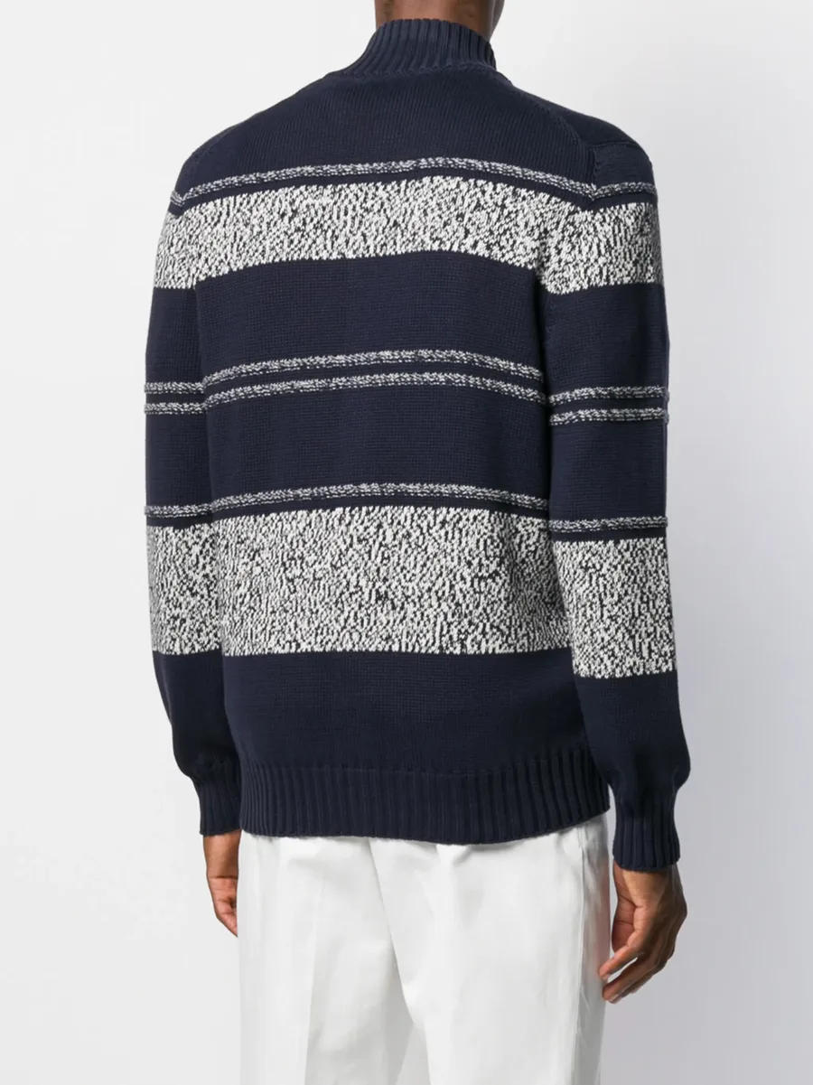 striped pattern cardigan 7