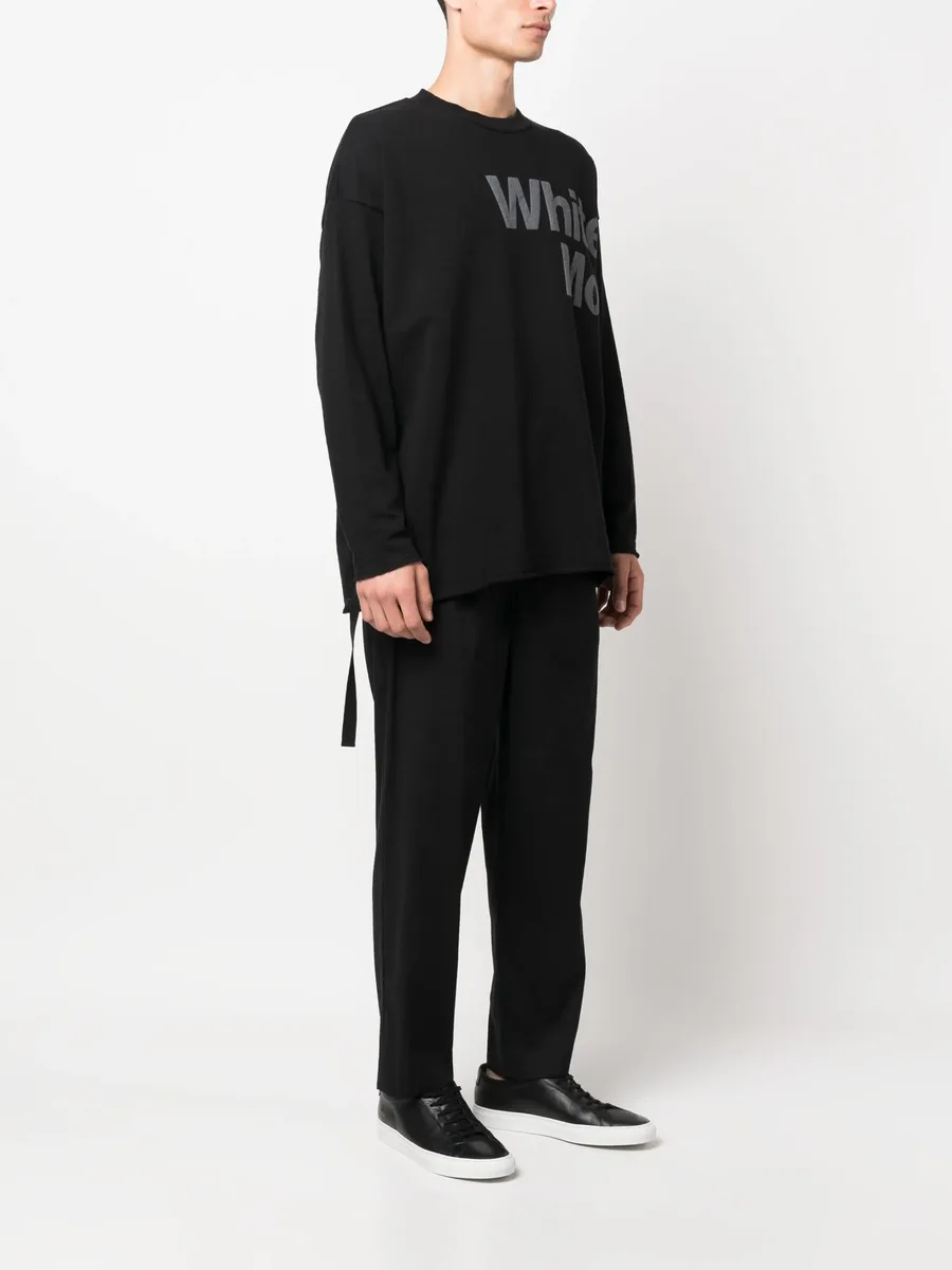 logo-print draped-strap sweatshirt 5