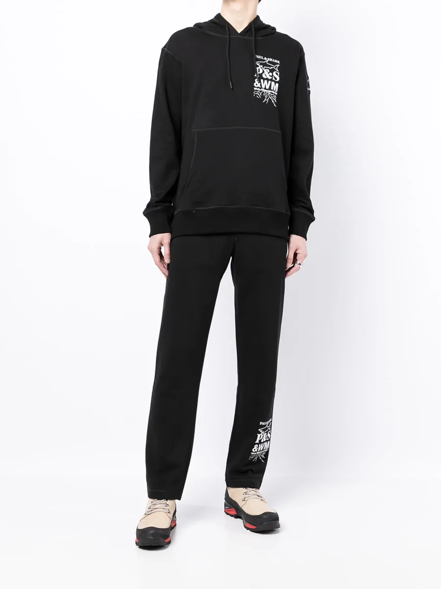 logo-print cotton hoodie 4