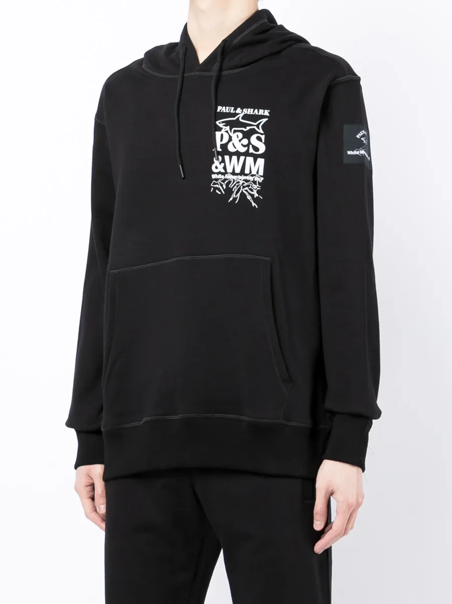 logo-print cotton hoodie 6