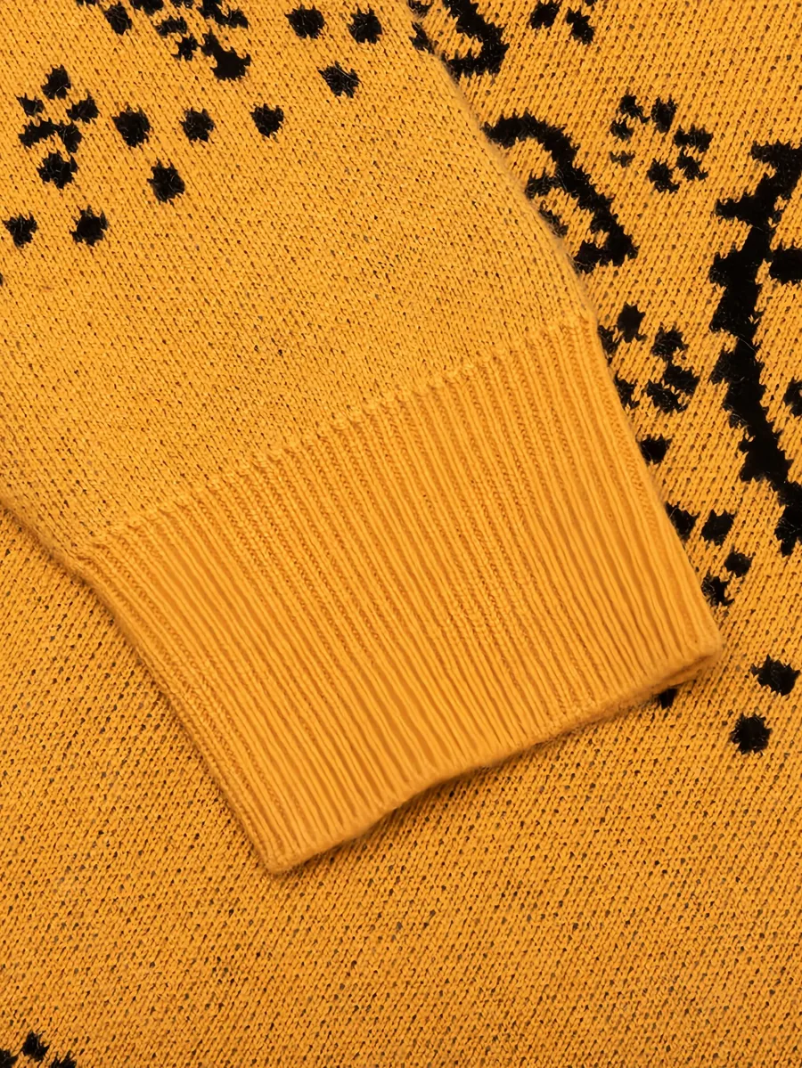 Bandana V-neck knit cardigan 7