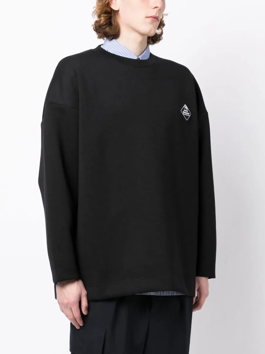 patch-detail crew-neck sweatshirt 6