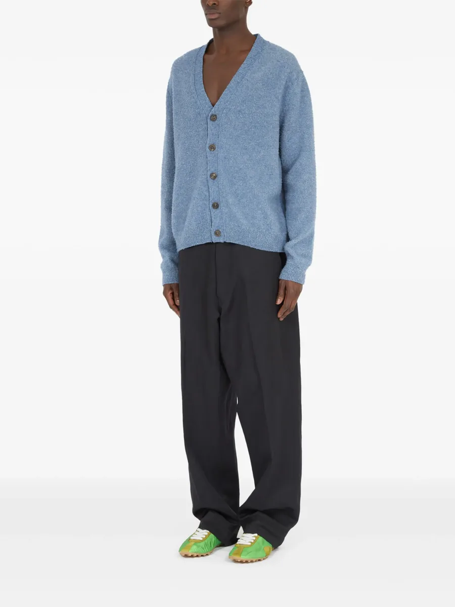 mélange-effect cardigan 8