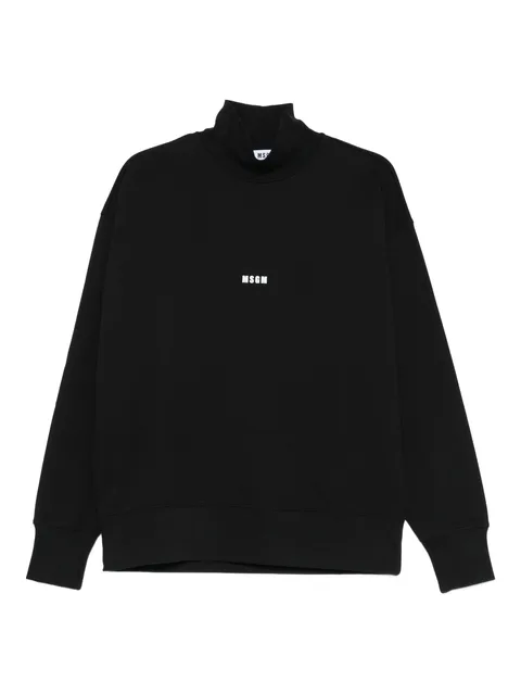 logo-detail high-neck sweatshirt