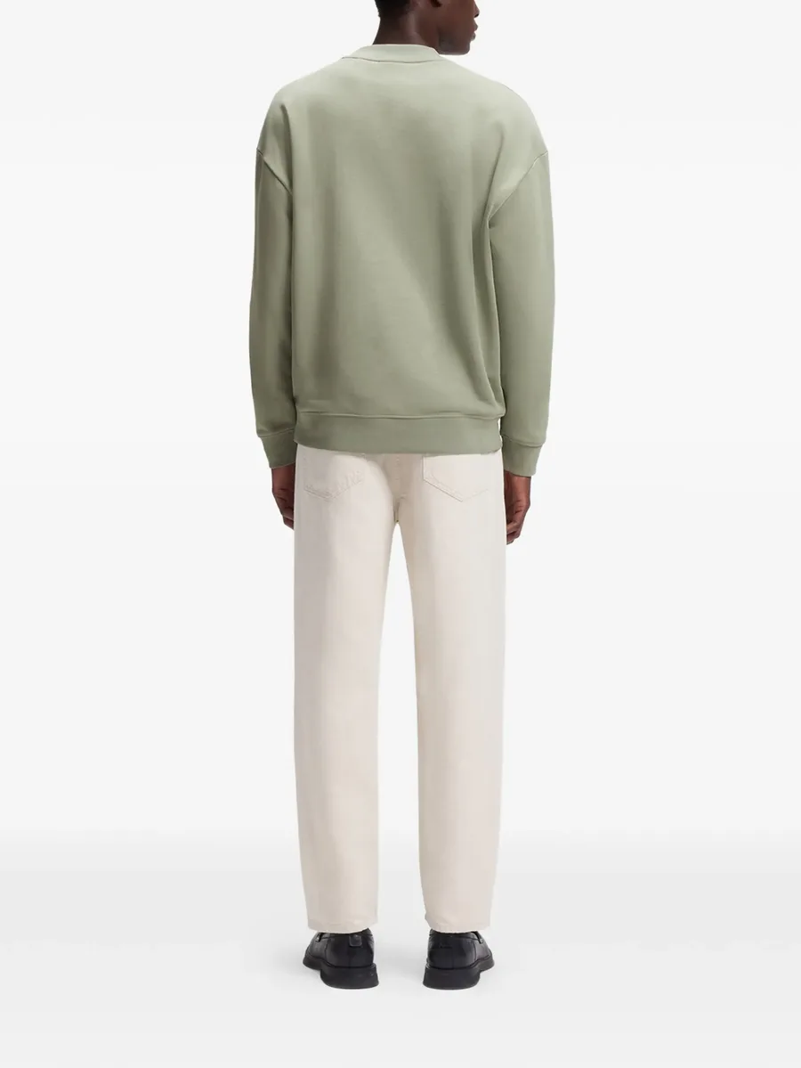 logo-embossed dropped-shoulder sweatshirt 5