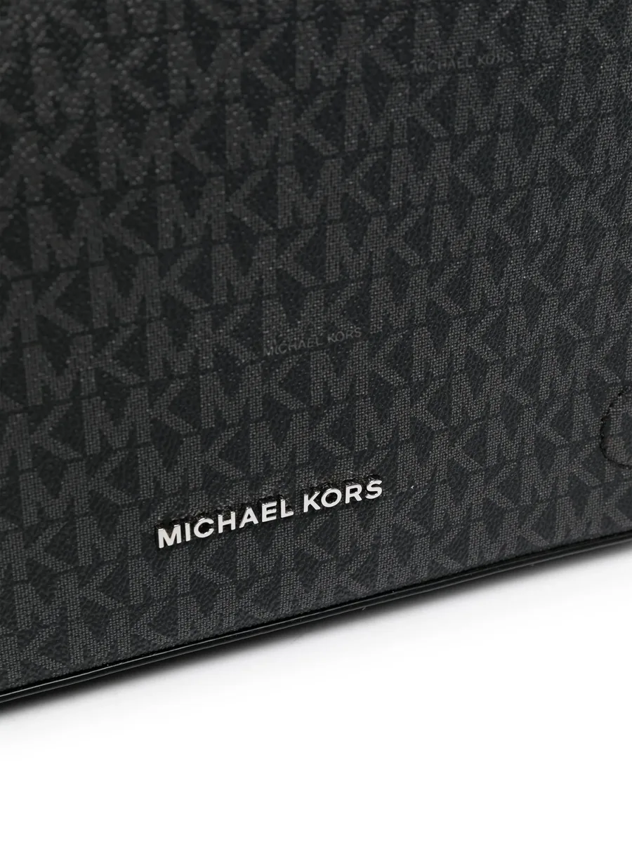 Dual monogram leather crossbody 4