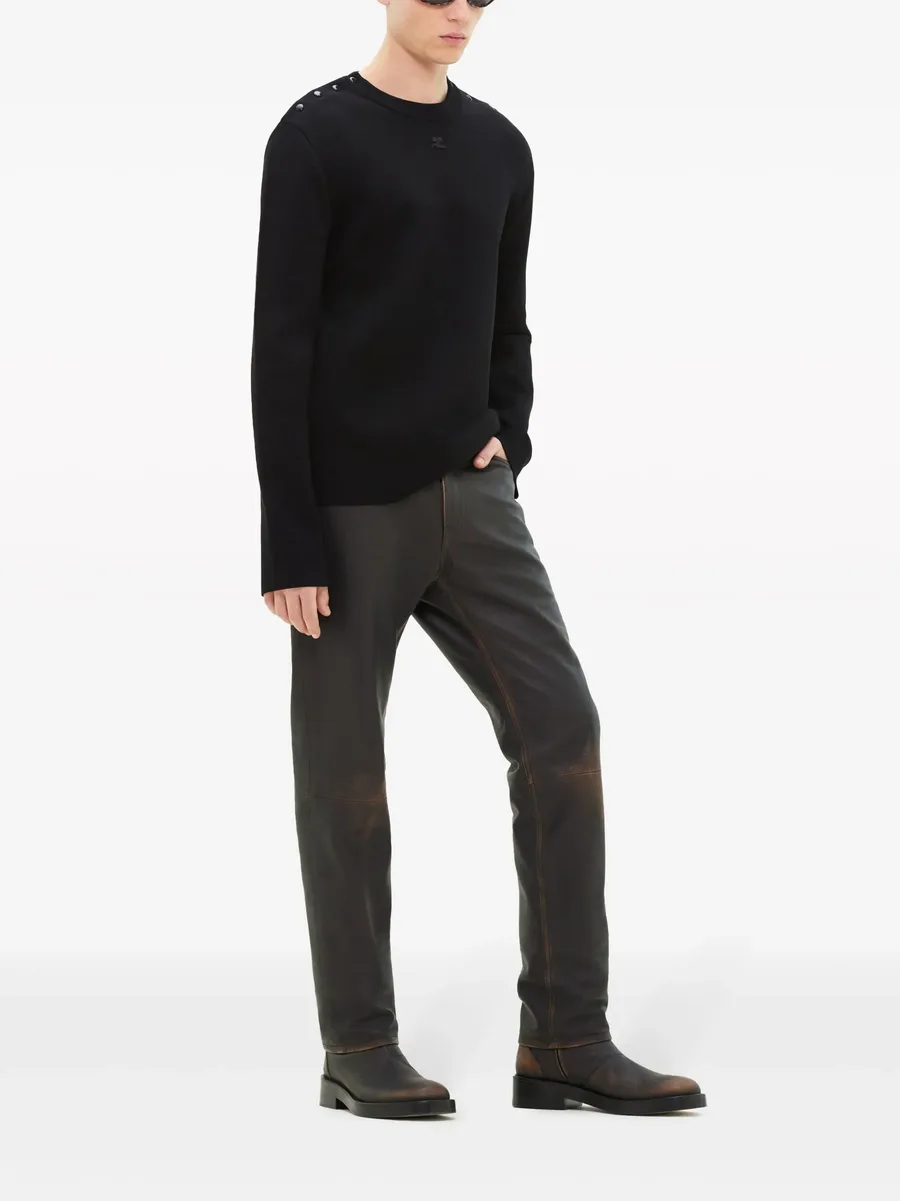 logo-patch buttoned jumper 6