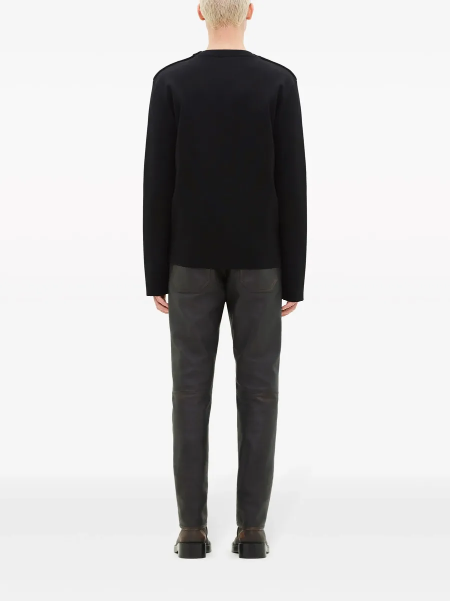 logo-patch buttoned jumper 7