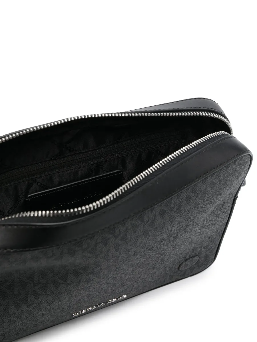 Dual monogram leather crossbody 5