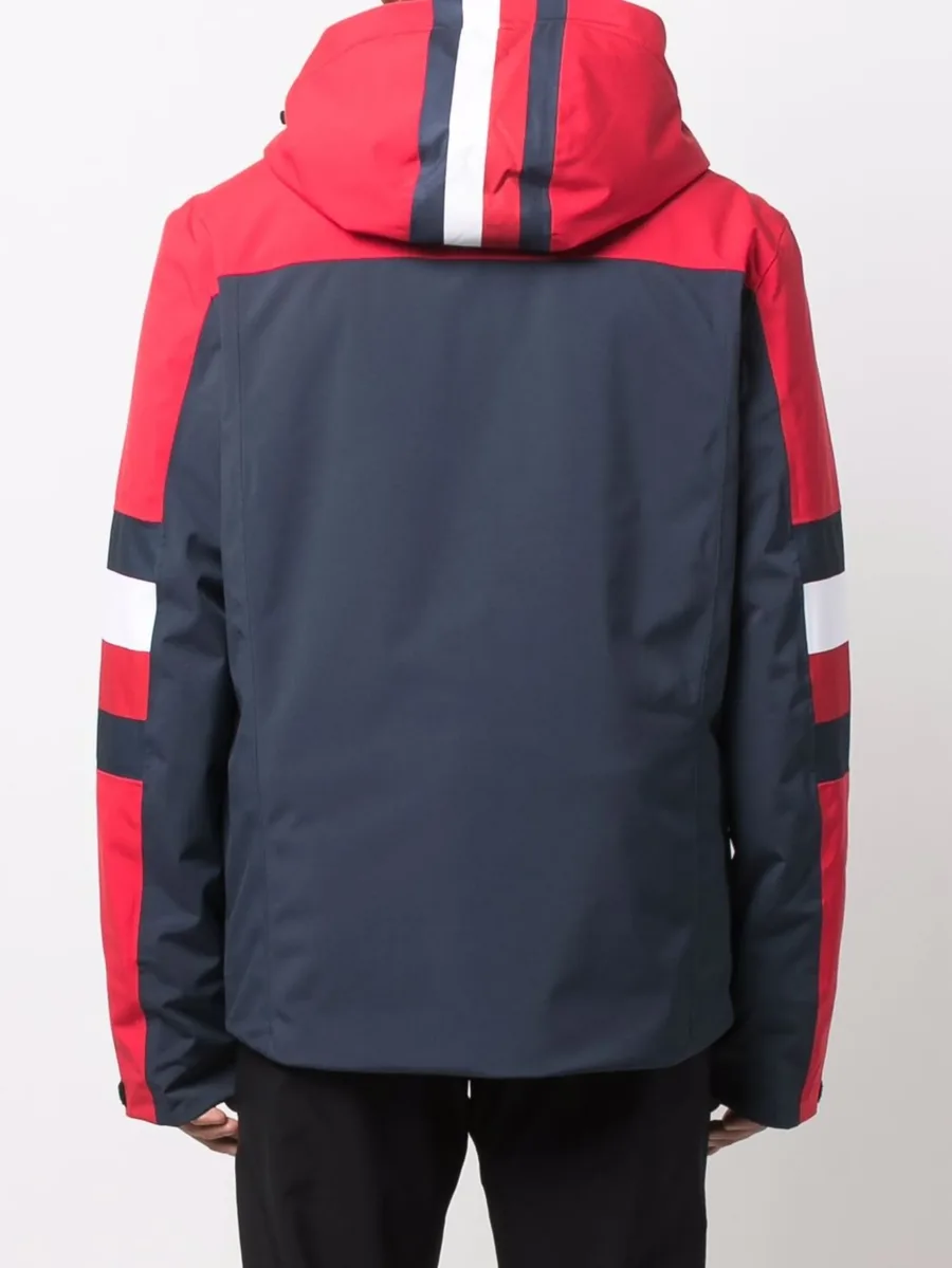 logo striped jacket 8