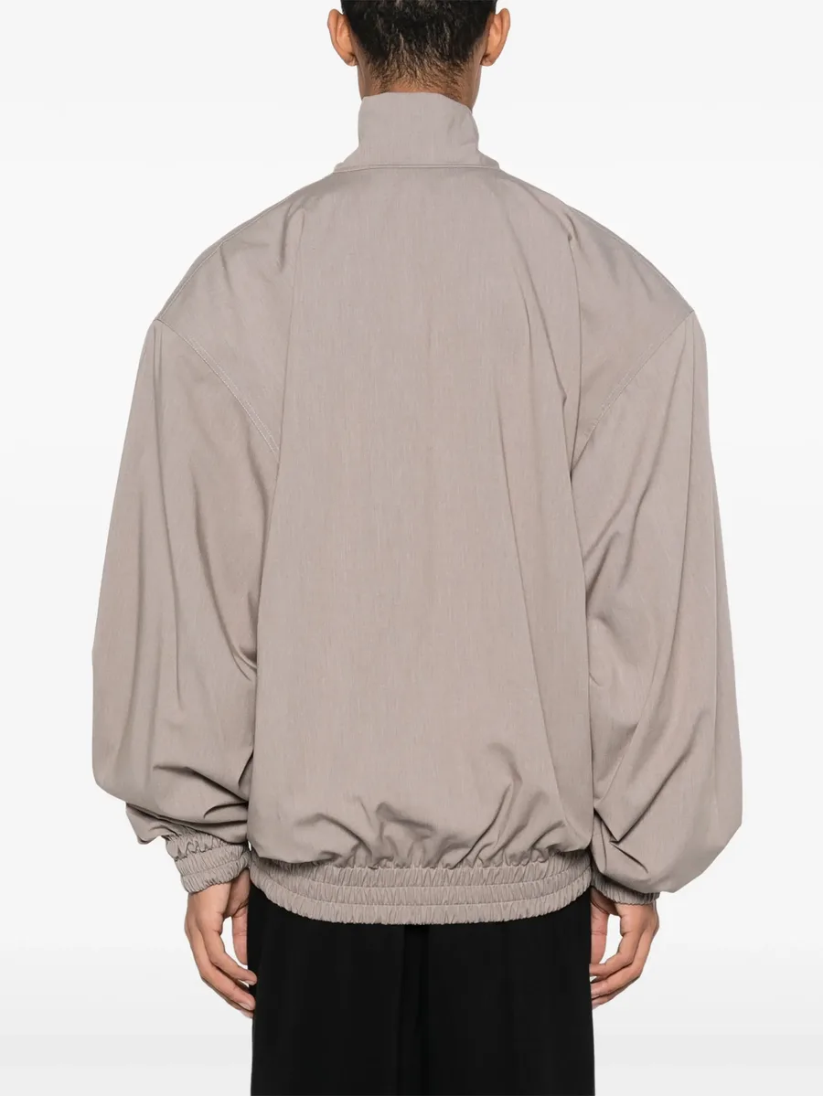 logo-appliqué drop-shoulder jacket 8