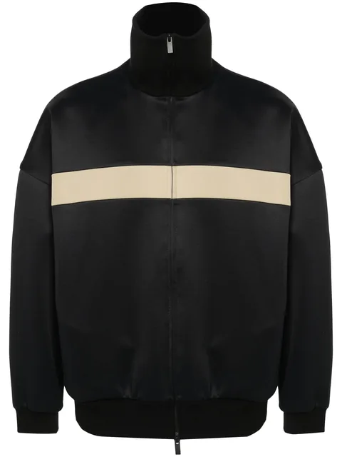 striped zipped jacket