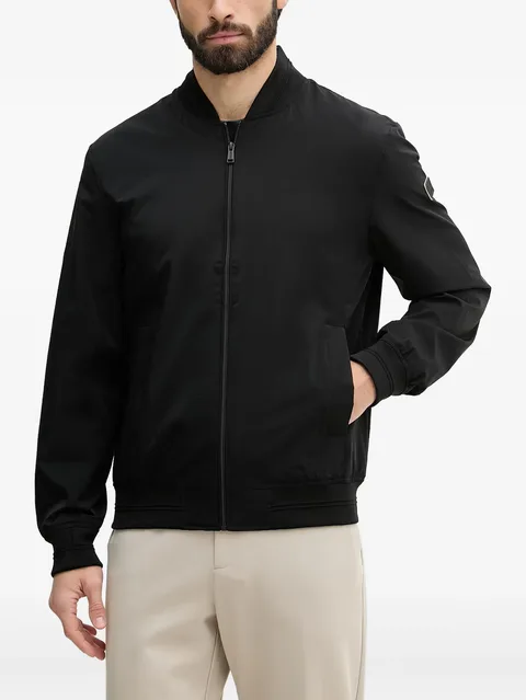 logo-patch bomber jacket