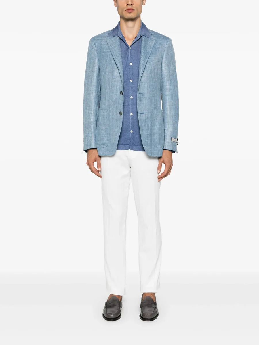 polo-collar cardigan 4
