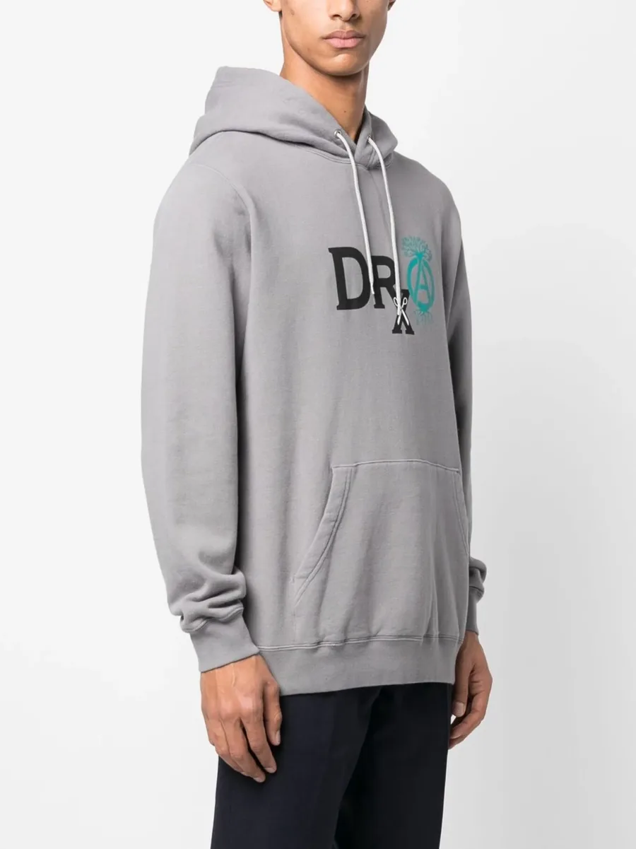 logo-print detail hoodie 5