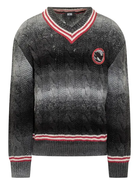 Kittho cable-knit V-neck sweater