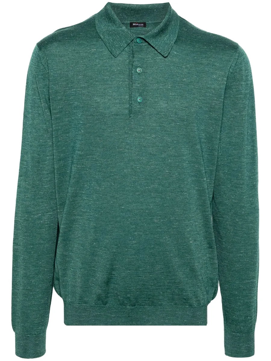 fine knit polo shirt 2