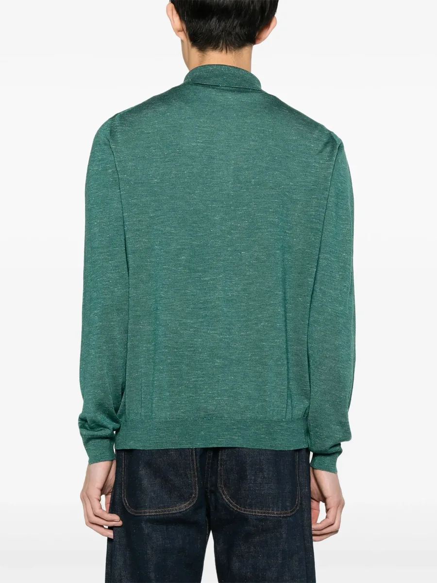fine knit polo shirt 7