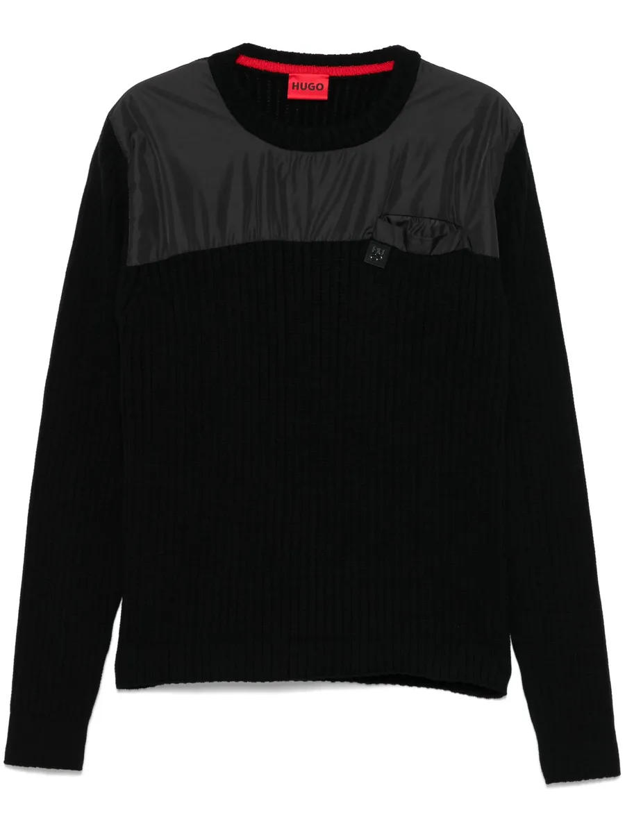 panelled sweater 2