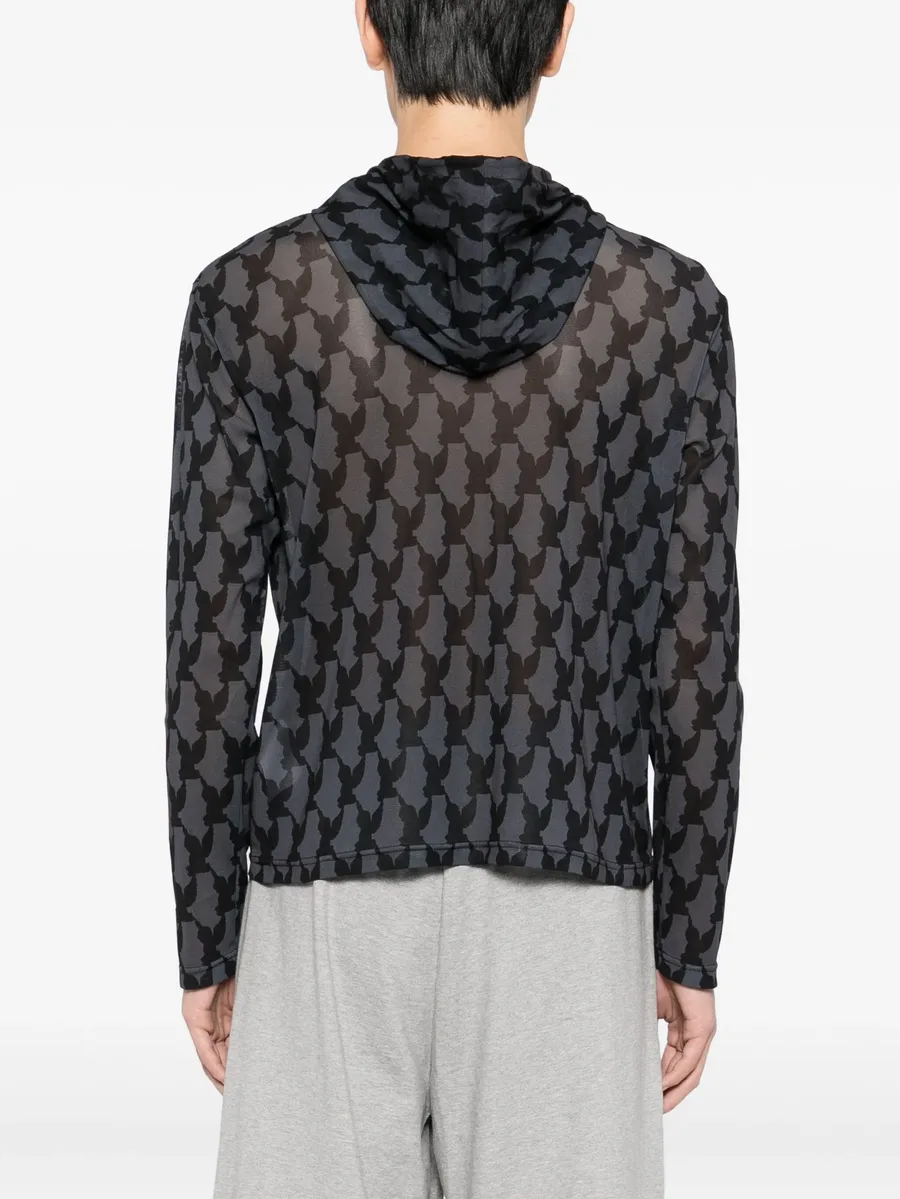 all-over graphic print hoodie 8