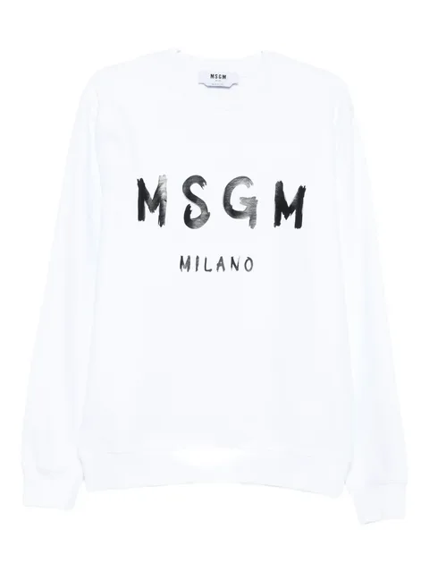 logo-print crew-neck sweatshirt