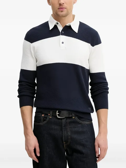 polo-collar sweater