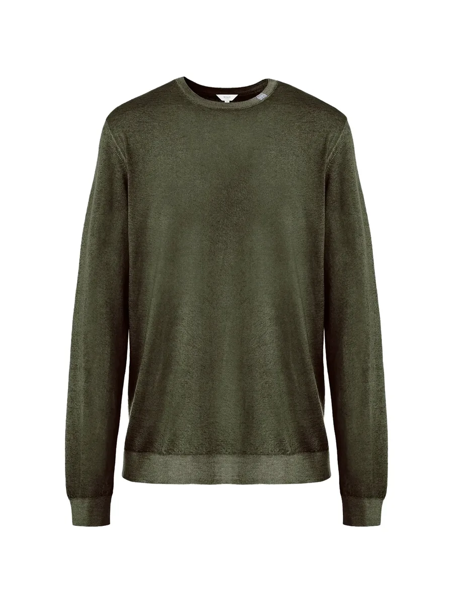 crew-neck long-sleeve sweater 2