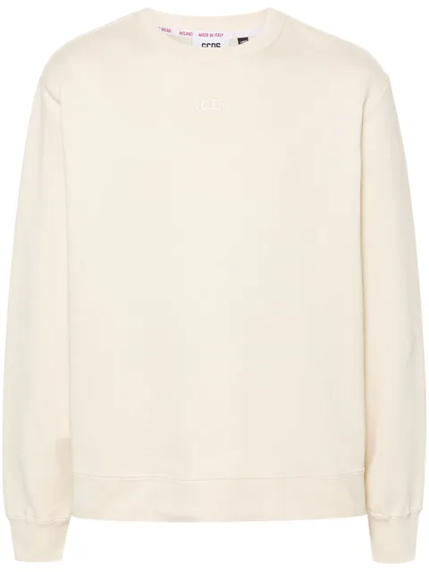 logo-embroidered cotton sweatshirt