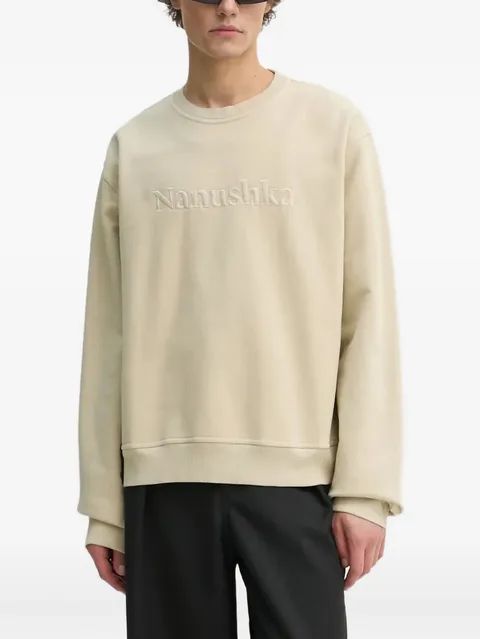 logo-embroidered sweatshirt