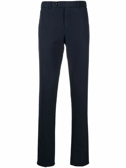 mid-rise slim chinos