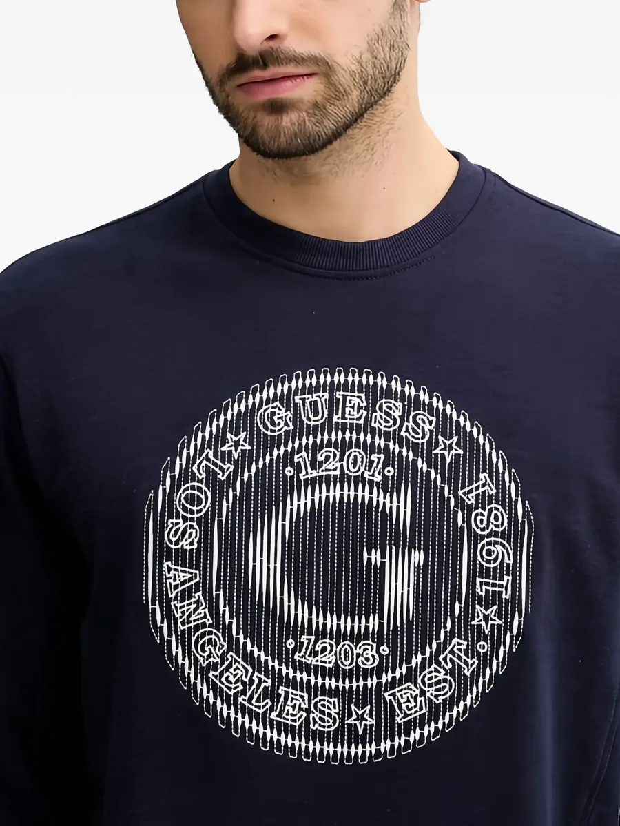 graphic round-neck sweatshirt 8